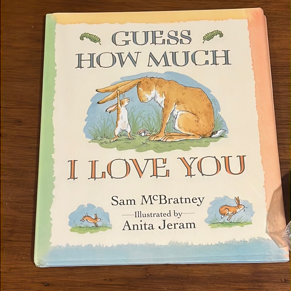 Guess How Much I Love You Mcbratney hardcover US 1st ed stuffed rabbit hare - Picture 2 of 16